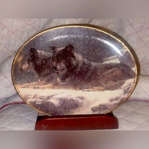 Bradford Exchange Winter Solcistis Collectors Plate by Bradley J Parrish NIB